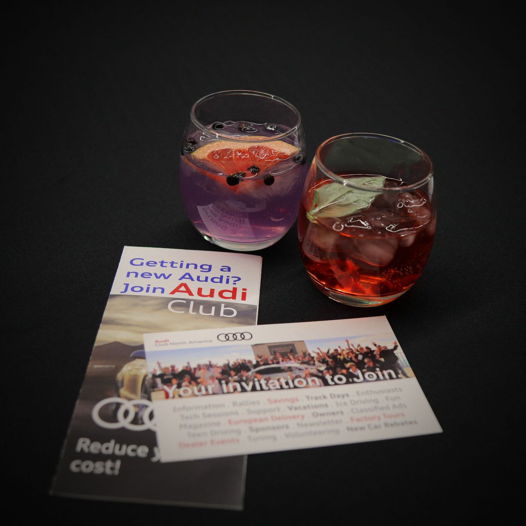 AudiKW's tweet photo. Last night we partnered with @audiclubna to hold our first event together. The evening paired exquisite gin provided by @paradigmspirits with delectable food. 
The evening dived into Audi's technology and the benefits of Audi Club North America.
#Audiclubnorthamaerica #gintasting https://t.co/Jqb0rU0t8i
