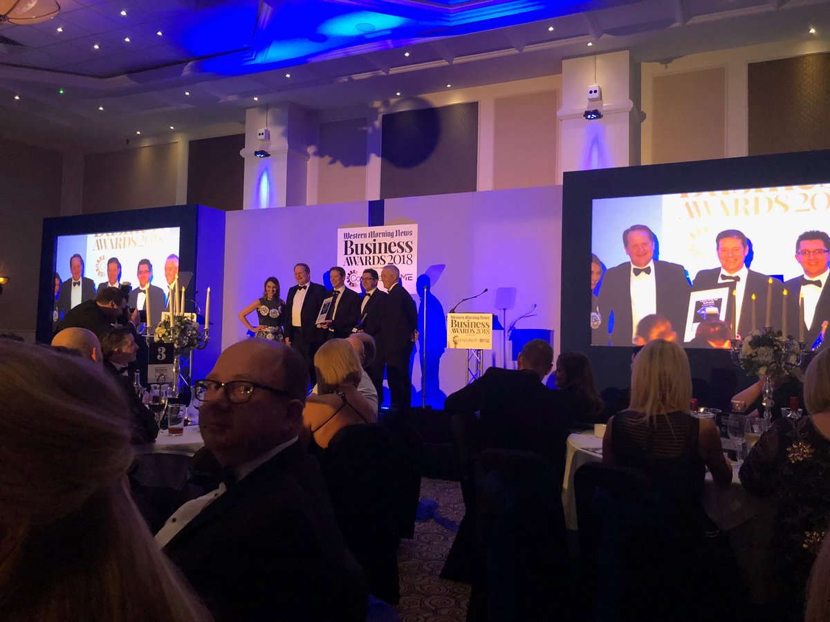 Exporter of the year winners ⁦<a href="/StAustellBrew/">St Austell Brewery</a>⁩ well done #WMNBusinessAwards ⁦<a href="/ccbtraining/">CornwallCollege Bus.</a>⁩