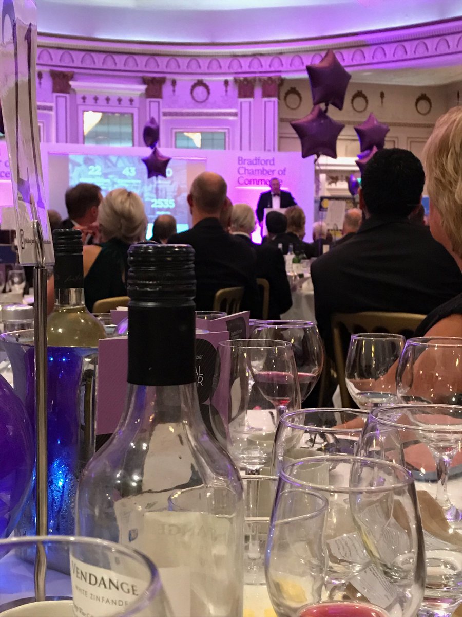 RBSLindaH's tweet image. Enjoying the @BradfordChamber annual dinner President’s speech followed by Gyles Brandreth’s inimitable humour