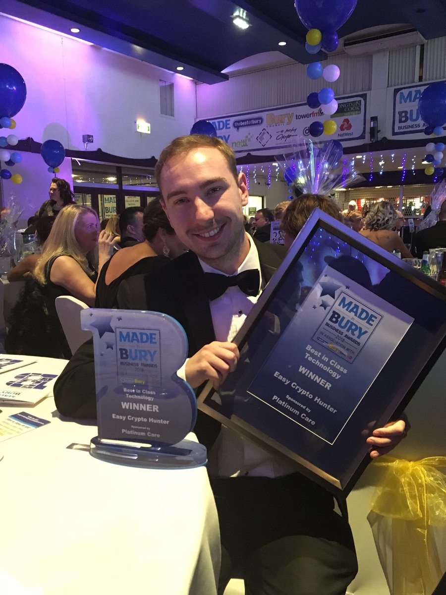 Honoured to win the #MIBBA18 Technology business of the year award 🥇