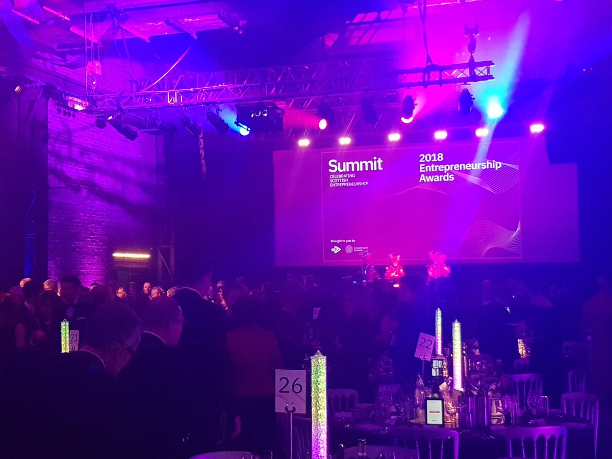 It's been an incredible night so far. Well done to all of tonight's winners so far.

Next up, Entrepreneur of the Year...#Summit2018 #ScotlandIsNow