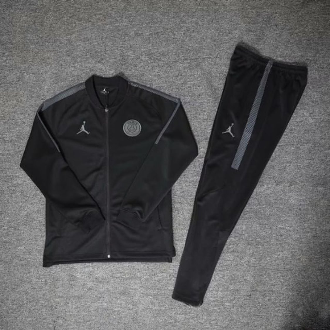 psg jordan tracksuit black