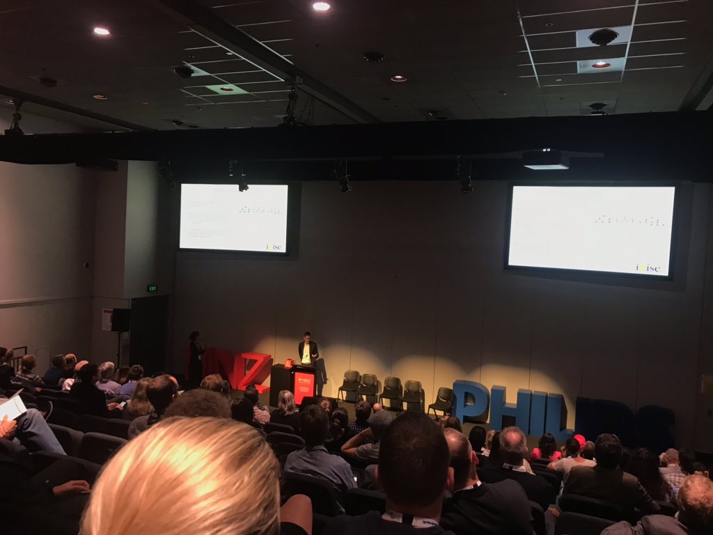 Kelly_Fraher's tweet photo. Delwyn and Shane sharing cool predictive modelling work for length of stay @i3waitematadhb #HiNZ2018 https://t.co/5wU3ta5I6o