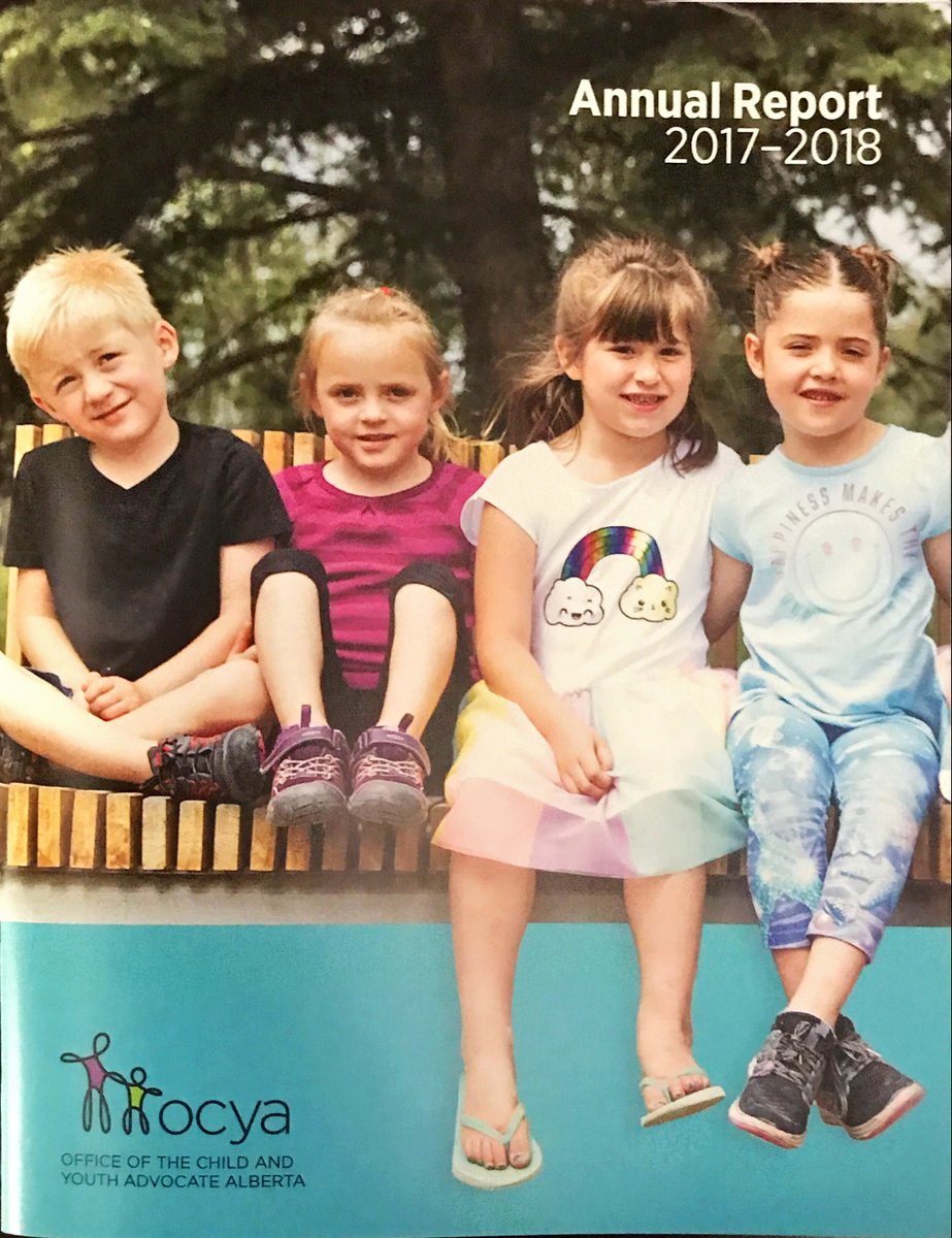 AlbertaOCYA's tweet photo. Our 2017-2018 Annual Report is available. Check out some of our stats, learn more about our work this past year, see what is on the horizon, or take a browse and enjoy the pictures. Read it here: https://t.co/2SaF6mipjX
#OCYA #AnnualReport #Children #Youth https://t.co/9MpnVqsYQn