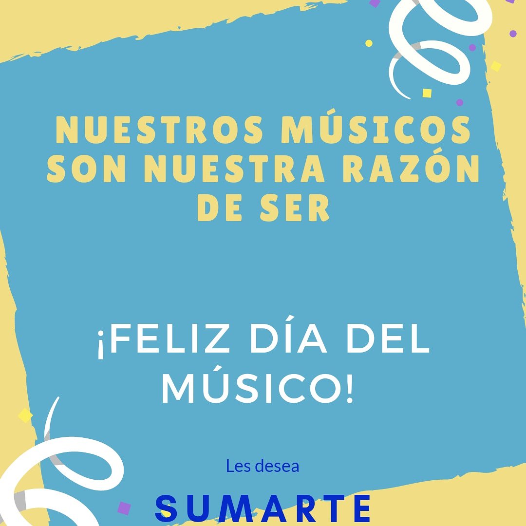 Ustedes, nuestros músicos, son nuestra razón de ser, por eso, hoy los queremos felicitar en su día, por llevarle alegría a la gente, por entregar su tiempo y energía para que los demás sean felices. #felizdiadelmusico #FelizJueves #DiaDelMusico