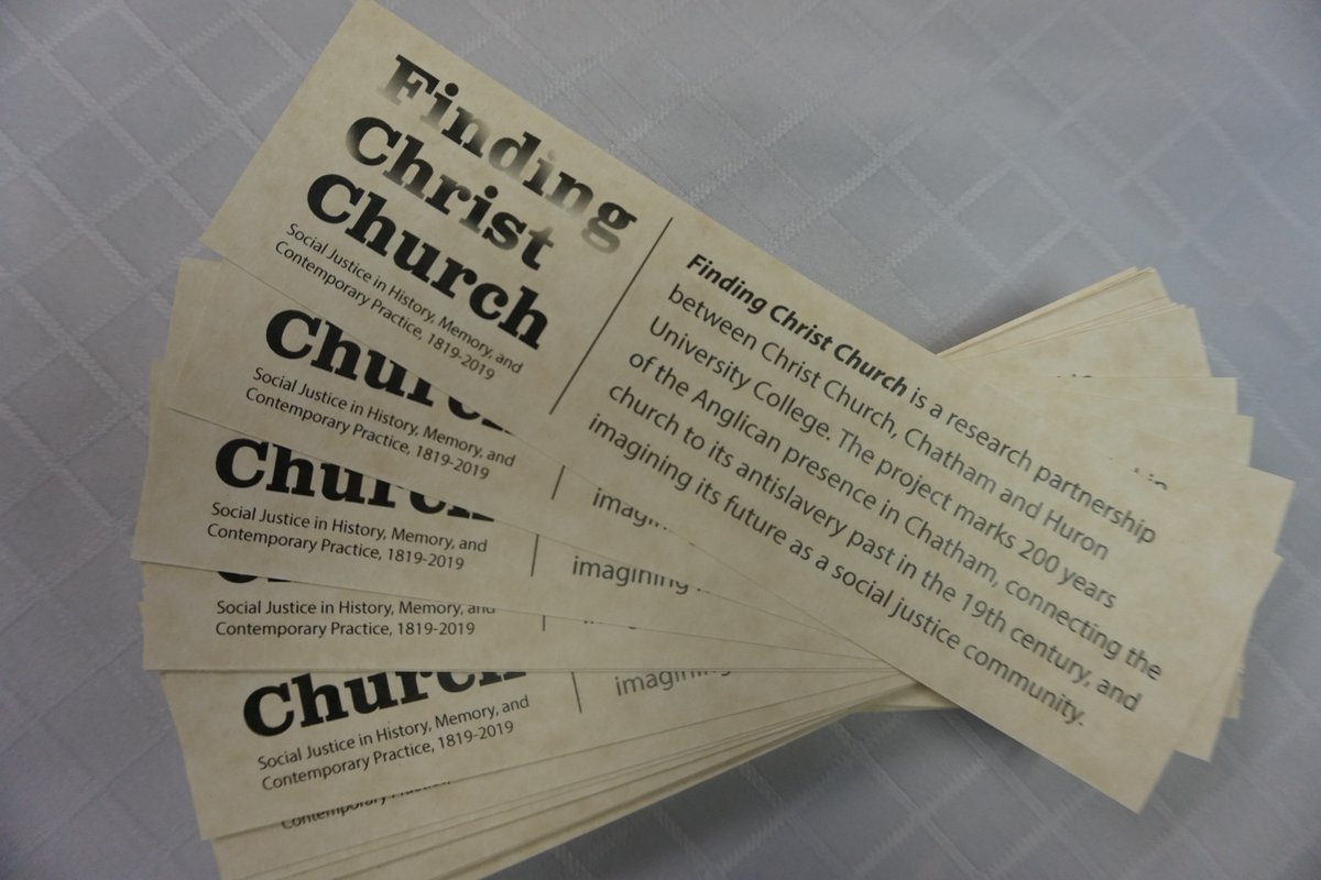 ninareidm's tweet photo. In Chatham today for media event introducing new community-based research project--stay tuned! #FindingChristChurch #SSHRC @amyhelenbell @TheologyHuron @HuronResearch @huronatwestern @ChathamVoice @Chathamnews @BlackburnCK https://t.co/QuUZLTDP6T
