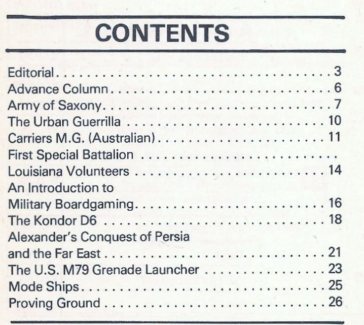 VoltInuOfflclal's tweet photo. Miniature Manoeuvres : The official journal of the Society of Australasian Wargamers, Vol. 1. No. 4 1973 #wargames #wargamers #wargaming #militaryhistory #worldoftanks #WOT #painting #warhammer #tabletop #miniature #models #modeling #miniaturemodeling https://t.co/dr2G2pkRj2 … https://t.co/iFQWXoGrkl