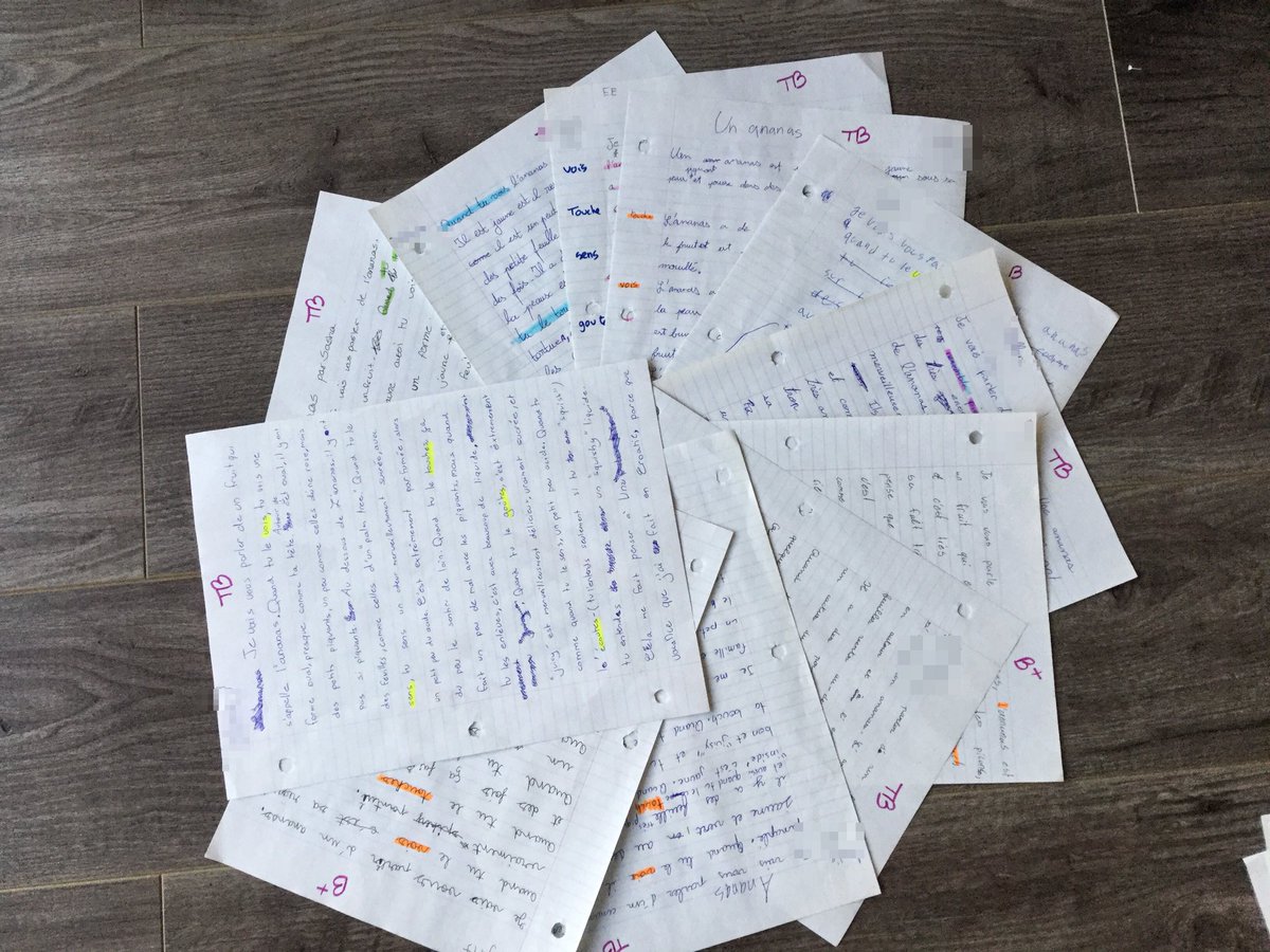 YYC_ce2's tweet image. Évaluation d’expression écrite.
Merci #classedugout
😍❤️😍 Waouh!!! La qualité des productions de mes élèves est juste fabuleuse.

Quand je touche...
Quand je vois...
Quand j’écoute...
Quand je sens...
Quand je goûte...comme aides à l’écriture.✅
La maîtresse