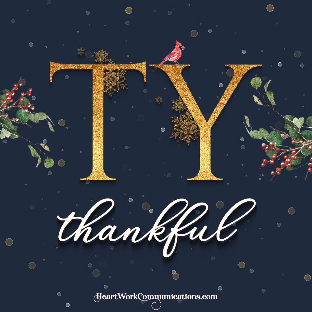 HeartWorkComms's tweet image. From my family to yours, HAPPY THANKSGIVING! Today I am especially thankful for my clients &amp;amp; the people who support my business. Thanks to all of you I am able to provide for my family and to live my life doing what I love - my HeartWork. THANK YOU, you are  truly appreciated.❤️