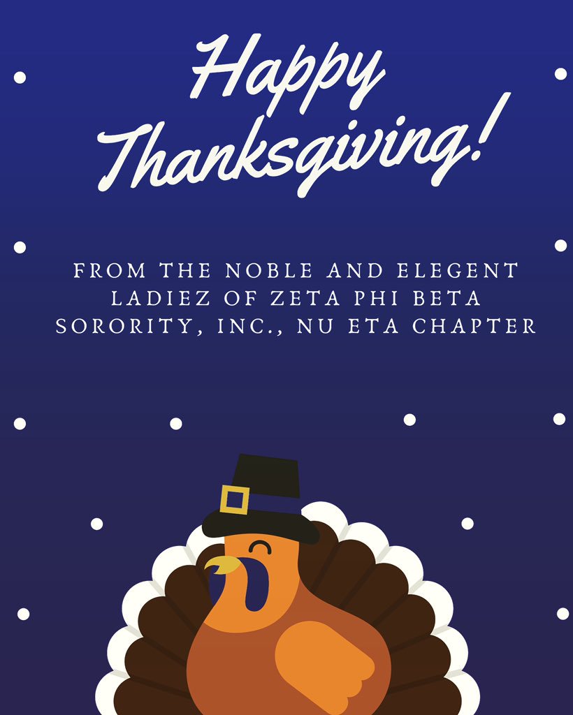 Happy Thanksgiving from your favorite Zetas💙🦃