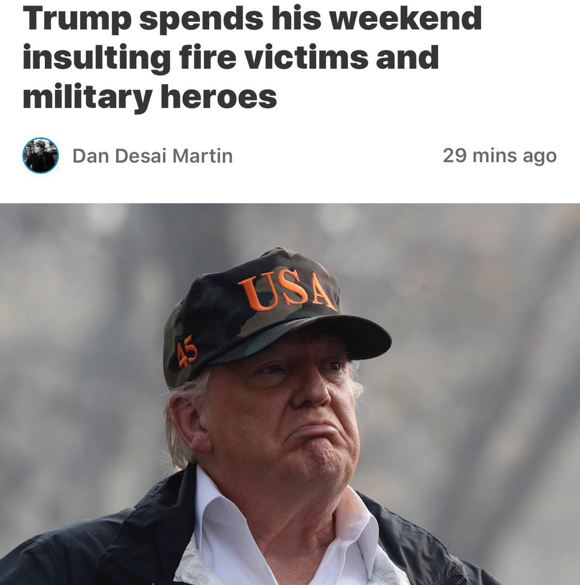 TapestryofPeace's tweet photo. @axidentaliberal You mean Trump first. #DoubleStandardDon https://t.co/JKKwXzfVie
