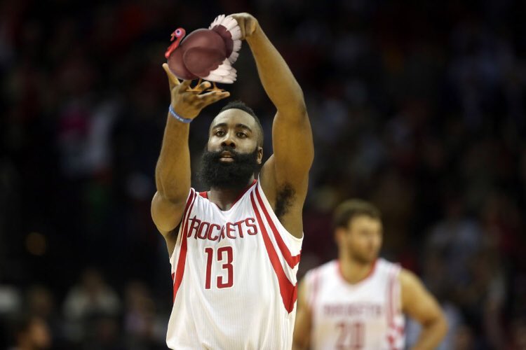orbital_podcast's tweet photo. All of us here at The Orbital want to wish you and your families a very Happy Thanksgiving! #houstonrockets #thanksgiving #theorbital #chefharden https://t.co/NRic8ahdkZ