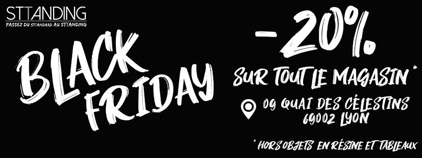 sttanding's tweet photo. DEMAIN c'est BLACK FRIDAY STTANDING ! Profitez en pour faire vos achats de Noël ou pour vous faire plaisir 🎁 Au 09 QUAI DES CÉLESTINS à LYON 🔥 #shopping #shop #blackfriday #shoppinginlyon #boutique #boutiquelyon #lyon2 #design #mobiliers #luminaires #objetsdeco #tendances https://t.co/ME6HewlLQ6