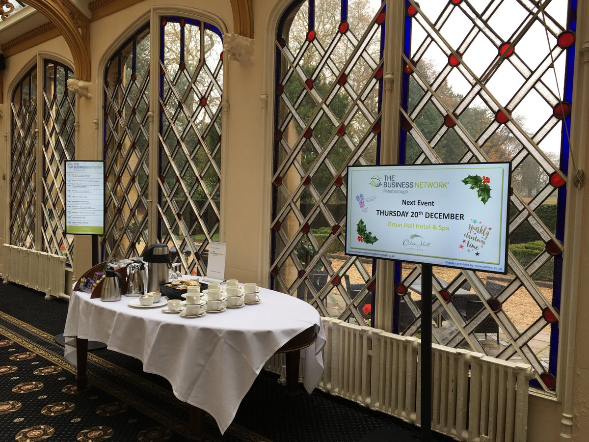 Great networking event today with the Business Network Peterborough ⁦<a href="/TheBNpeterboro/">TheBNpeterborough</a>⁩ at ⁦<a href="/OrtonHallHotel/">Orton Hall Hotel</a>⁩