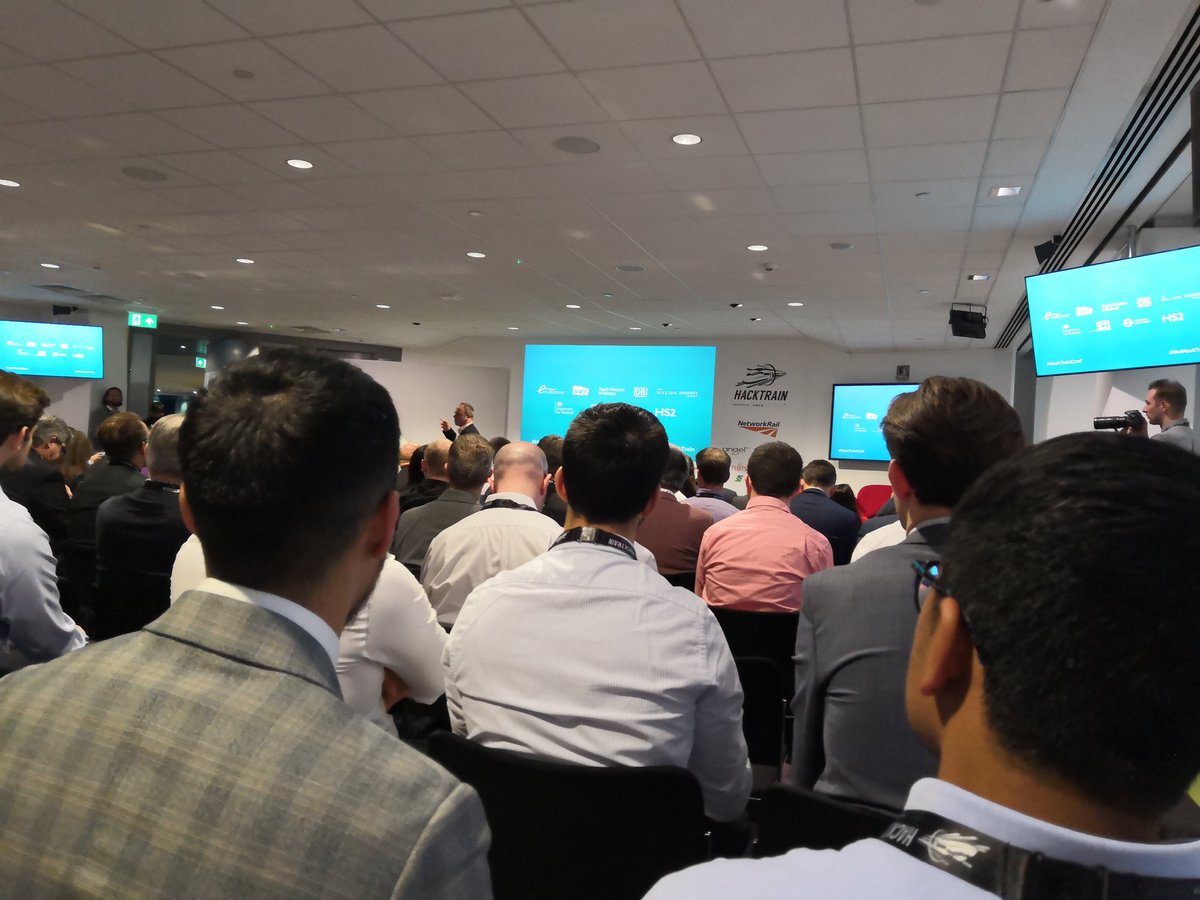 ConstructechLND's tweet image. Informative event today by @TheHackTrain. Interested to see where these projects go and the transformation of rail as a result. #HackTrainConf