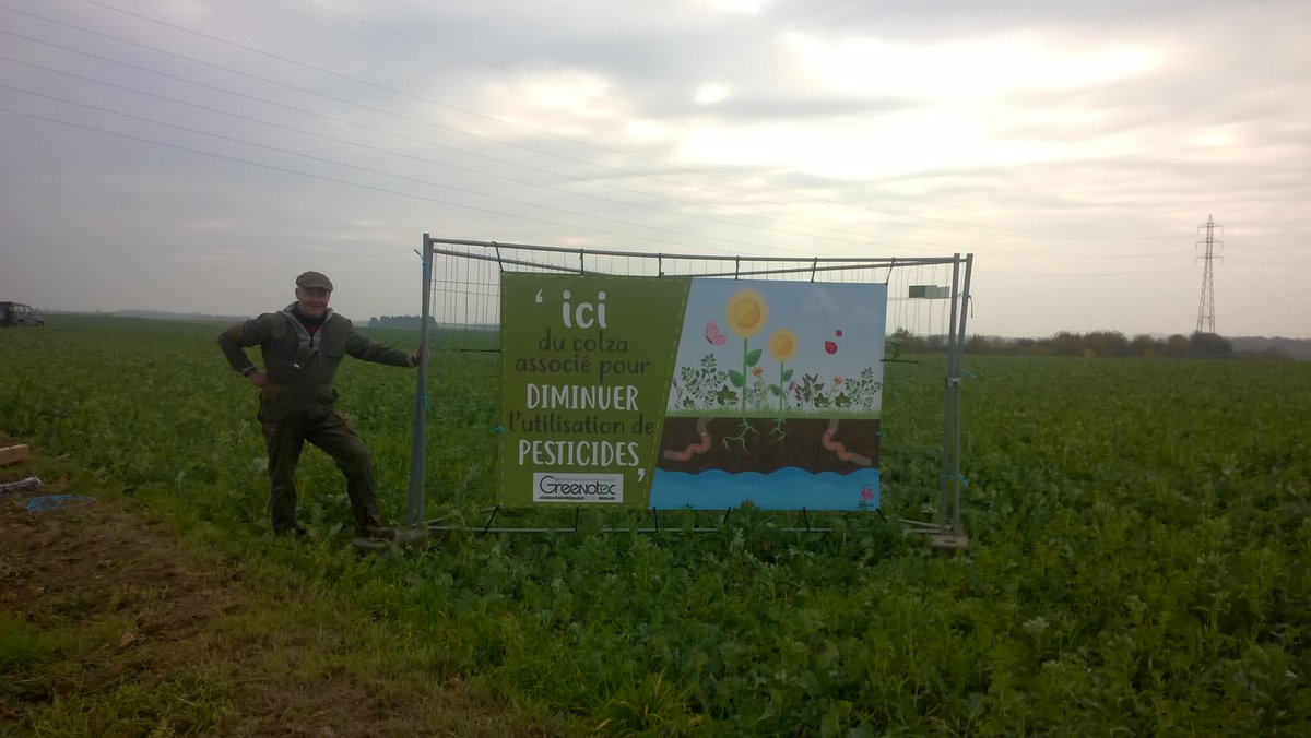 Greenotec's tweet photo. Les agriculteurs belges communiquent avec les consommateurs sur leurs pratiques  #A2C #agriculturedeconservation #Colzaassocié #Paturagedescouvertsparlesmoutons #plantescompagnes #biodiversite https://t.co/N86XxDXgM4