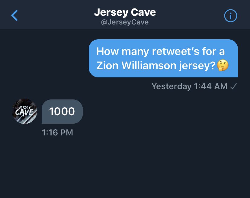 DylanBurkey10's tweet photo. Help me get 1000 retweet’s so i can get a @ZionW32 jersey! https://t.co/KLycW1tyE0