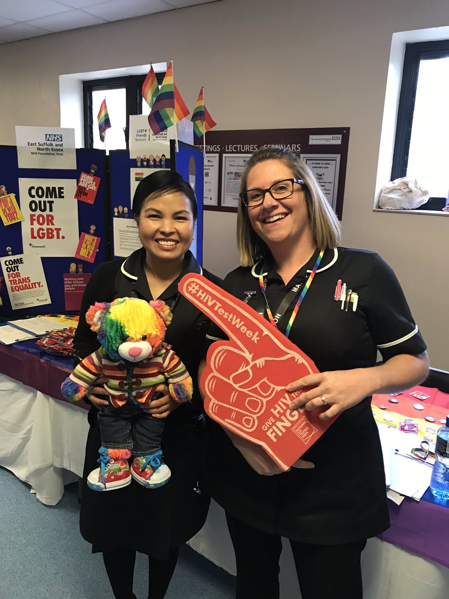 MSK and Specialist Surgery supporting the #LGBT network at #IpswichHospital #HIVTestingWeek @Team_ESNEFT