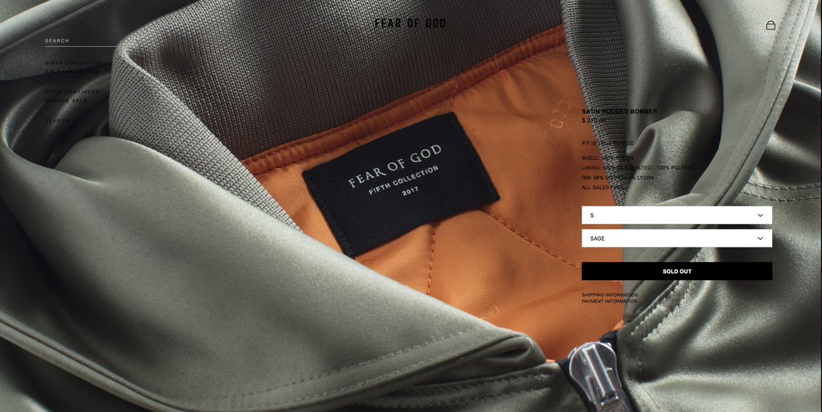 fear of god thanksgiving sale