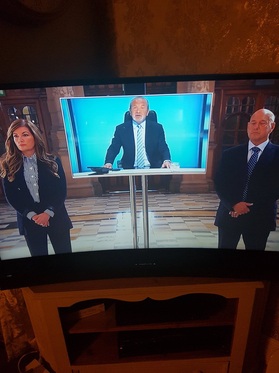 adharp123's tweet photo. I love it when @Lord_Sugar can't be arsed to turn up and they wheel him out on a telly. https://t.co/JGwsL7asmN