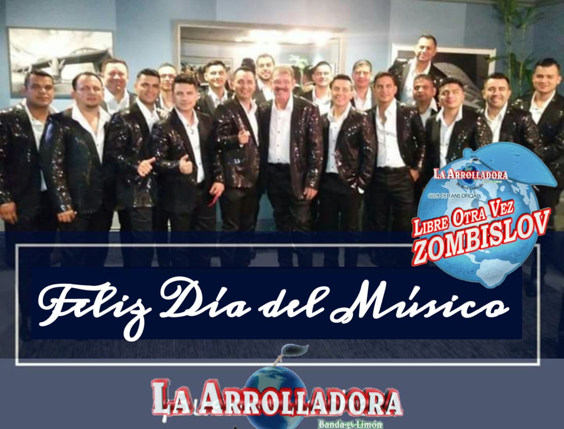 AnithaDuron's tweet photo. ZombisLOV queremos felicitar a aquellos que por medio de su instrumento o su maravillosa voz, tienen lahabilidad de expresar sus sentimientos y a quien lo escuché sienta esa emoción
Feliz dia para los mejoresLA Arrolladora Banda el Limón
#FelizDiaDelMusico
#22Nov2018
#ZombisLOV https://t.co/1NL9UPsCNQ