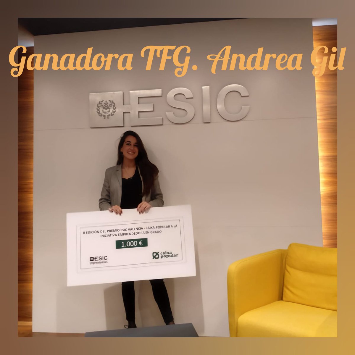 Enhorabuena a nuestros Alumnos por sus éxitos! Hoy se han entregado en el #MeetESIC los premios a Mejor Trabajo Final de Grado y Postgrado de Iniciativa Emprendedora!