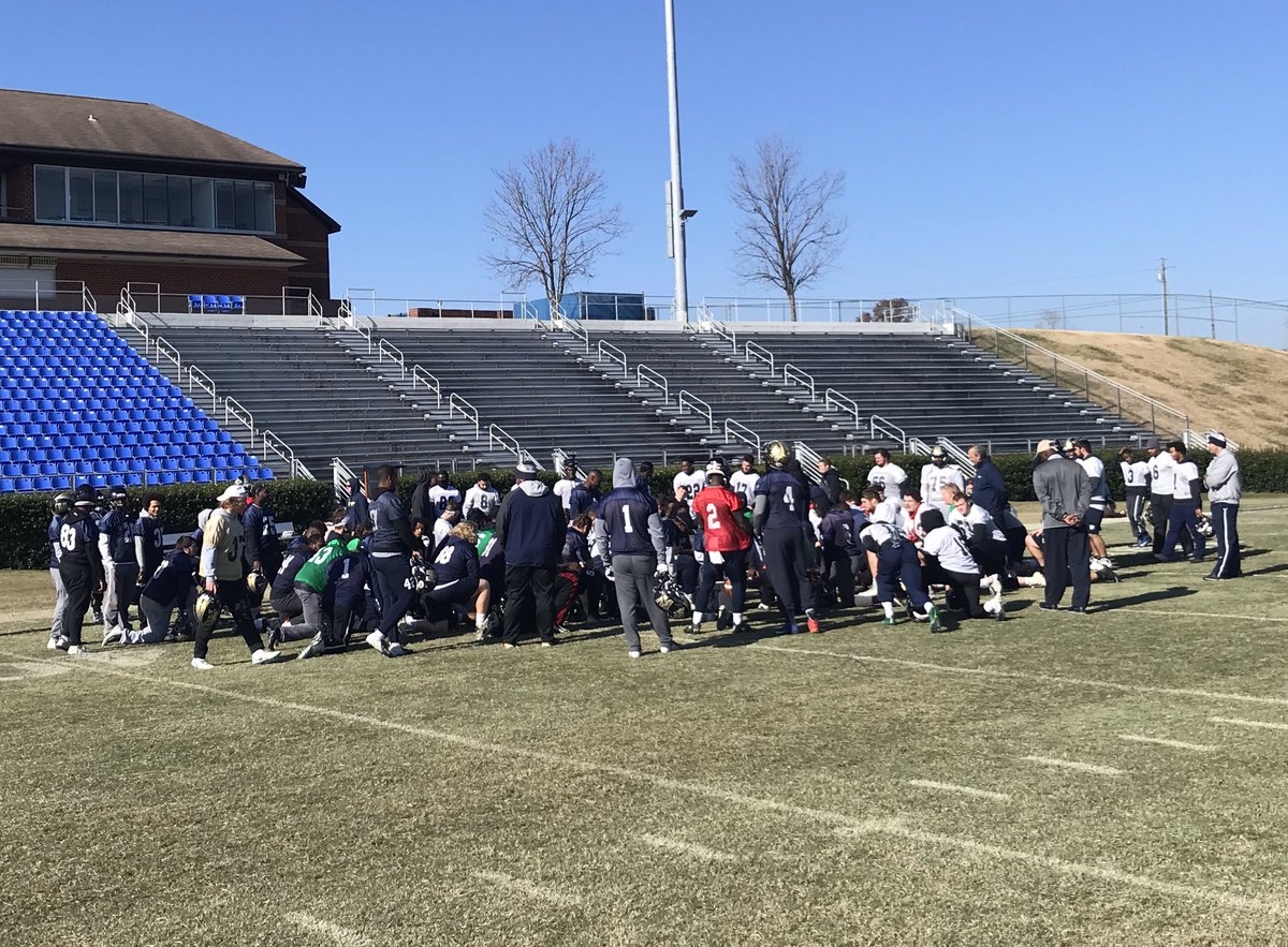 Nothing quite like practice on #Thanksgiving for @WingateFootball ! 48 hours until kickoff in the @D2Football Playoffs 2nd Round ! #OneDog #WUFB