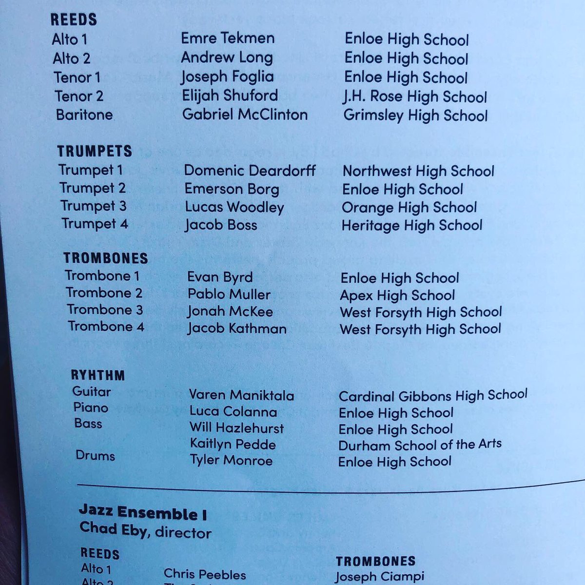 Enloe Bands tweet media