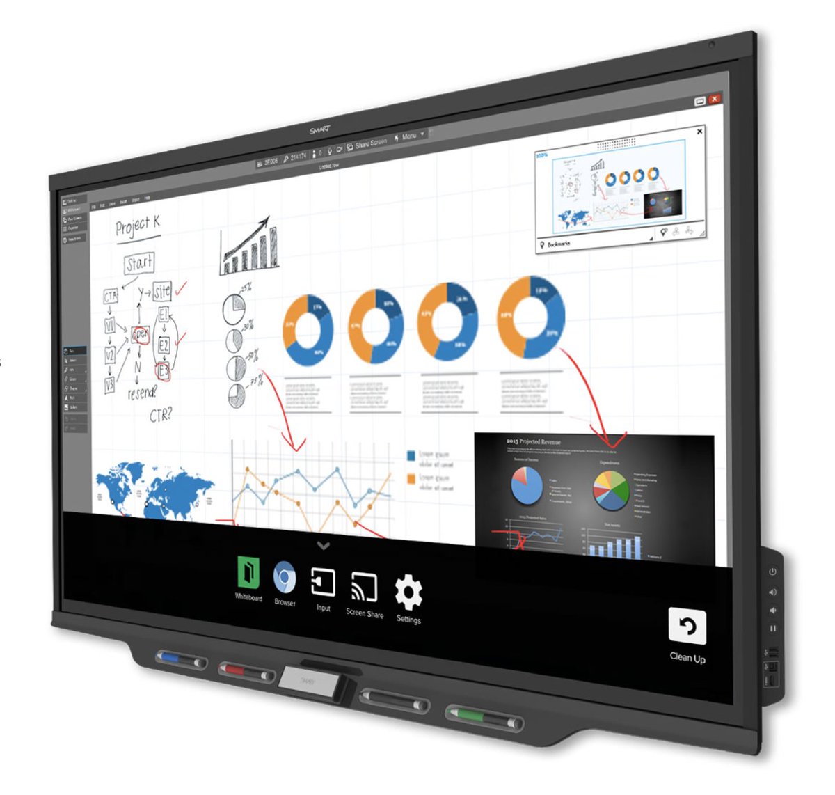 SMARTCollab's tweet photo. The SMART Board 7000 Pro series with iQ is made for quick brainstorming sessions, and connecting remote teams on all sorts of devices. Find out more here: https://t.co/he4WRoiS7l https://t.co/oF7rX7cSE8