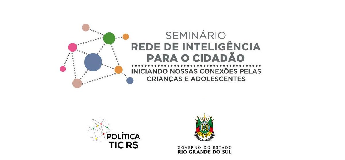 TIC_RS's tweet photo. Gostaríamos de convidá-los para o Seminário da Rede de Inteligência para  o Cidadão, que ocorrerá junto com o 12º Encontro da Rede de Gestores de  TIC-RS! Para mais informações acesse: https://t.co/99P0Di6hY3 https://t.co/a5XASfnJqf