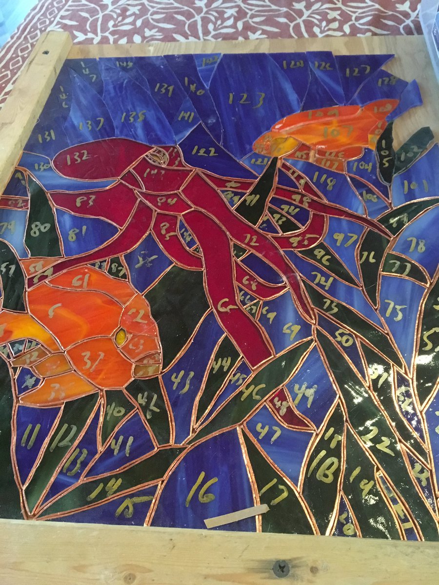 TruebloodLloyd's tweet photo. Stained glass Thanksgiving https://t.co/RrOdmbdV46