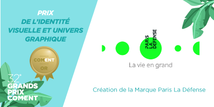 communicantsfr's tweet photo. *roulement de tambour*… Pour le Prix de l'#identitévisuelle et #universgraphique, le #COMENTOR est décerné à... @ParisLaDefense avec @agencebabel ! Félicitations pour cette nouvelle marque qui exprime la transformation du territoire.
#GPCOMENT #designbranding #marque #branding https://t.co/zGHc0JB8GK