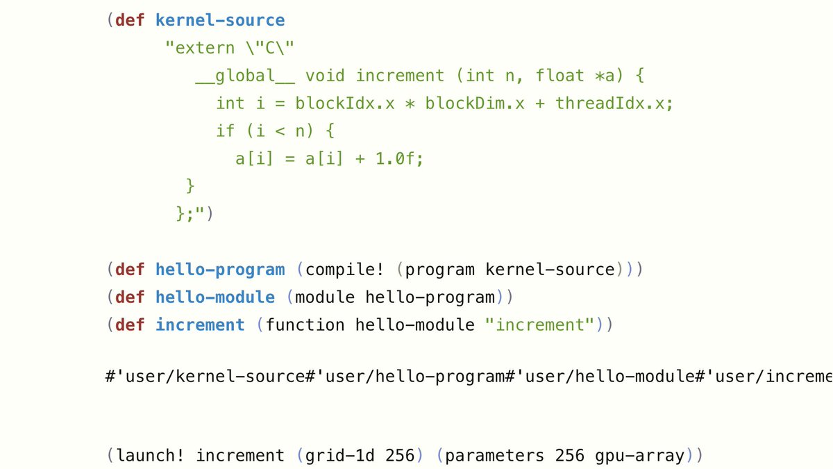 cljds's tweet photo. Harness your raw GPU in just a few lines of Clojure with ClojureCUDA. Support for Nvidia's CUDA 10 toolkit landed this week https://t.co/AZYDQuZKfq #Clojure #MachineLearning https://t.co/VCxGfEjvaz