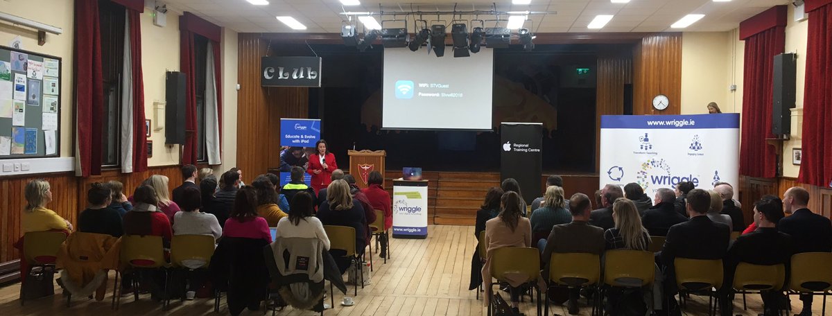 Gowriggle's tweet image. A packed house listening to the story of the huge success of using Apple technology to enhance teaching and learning @LouthAppleRTC #AppleEDUchat #edtechie