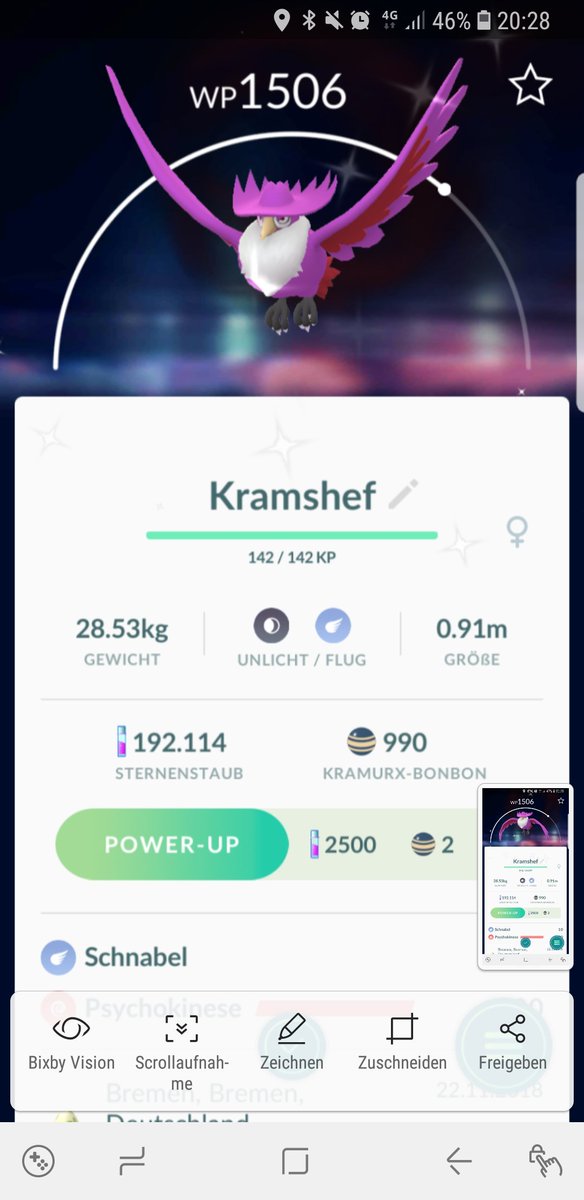 sakaSioux's tweet photo. Shiny Kramörx <3 #pokemongo #shunten @TheSakatiS @Moerxiii @SahraKutzner https://t.co/TKEFjMH9ox