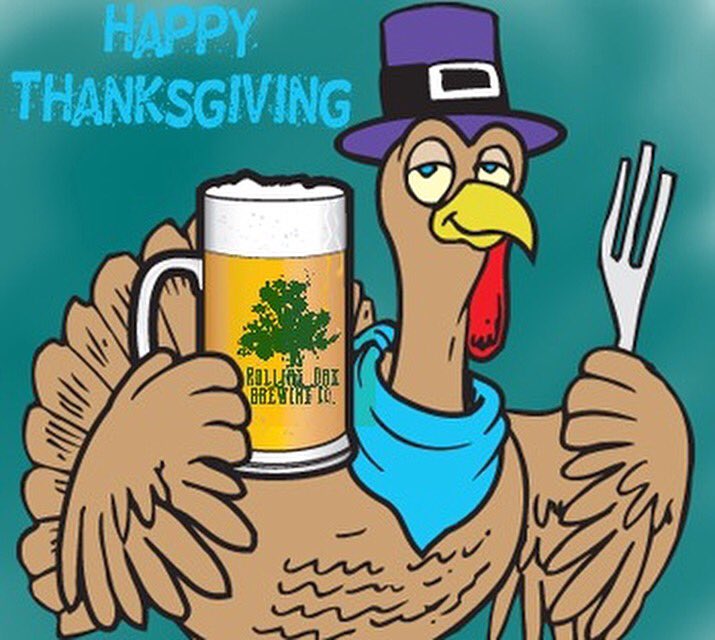 rollingoakbrew's tweet image. Happy Thanksgiving to all of you! We hope you’re enjoying all that turkey with a tall glass of Rolling Oak Beer!
{The brewery is closed today and will be back open tomorrow.}
#happythanksgiving #brewery #turkey #beer #rollingoak #givethanks #cheers #family