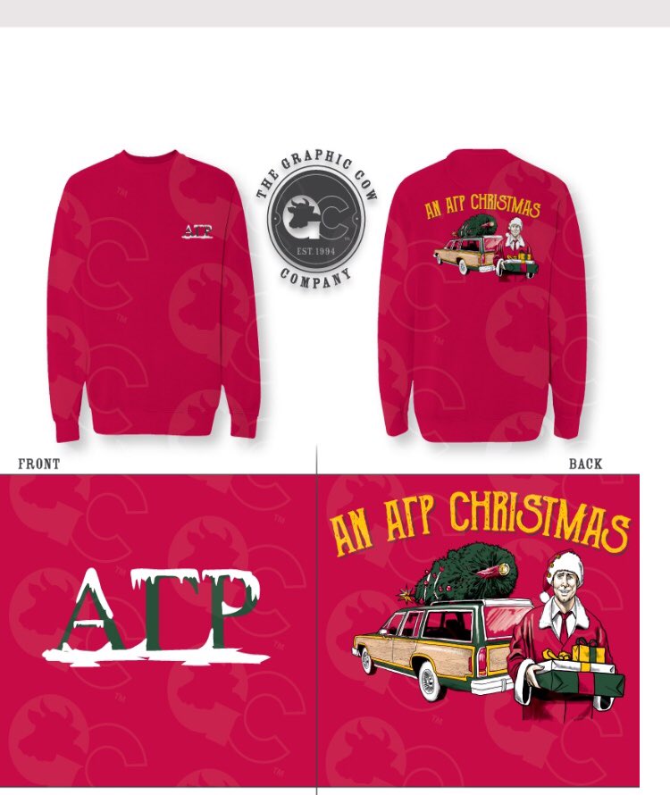 AGRAlphaOmega's tweet photo. Retweet for a chance to win a free Christmas sweater! Winner will be announced December first. But why leave it up to chance? Order yours today, link is in our bio. https://t.co/7udTkHEDRZ