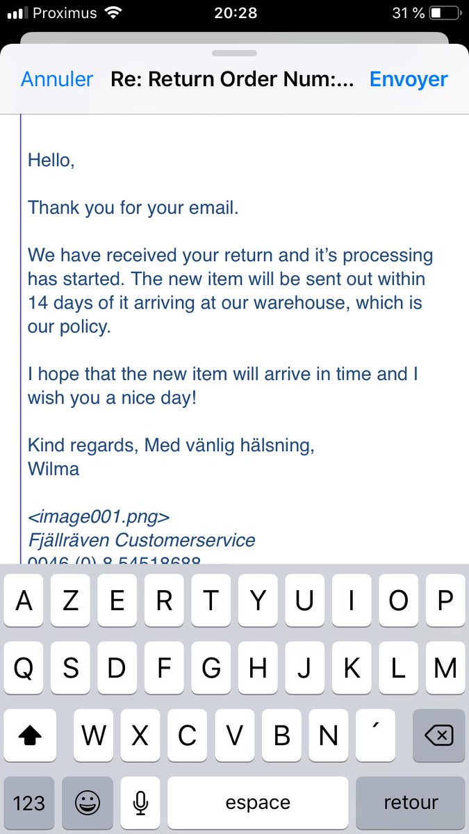 DoriandeB's tweet photo. @Fjallraven_Swe Are you sure you are aware we are in 2018? Buying something online will take me 21 days at least... Paid returns, delays.. And this due to a totally wrong size guide on your website! Premium stuff? Definitely not premium service! #badservice #hello2018 https://t.co/3mRgb53xaf