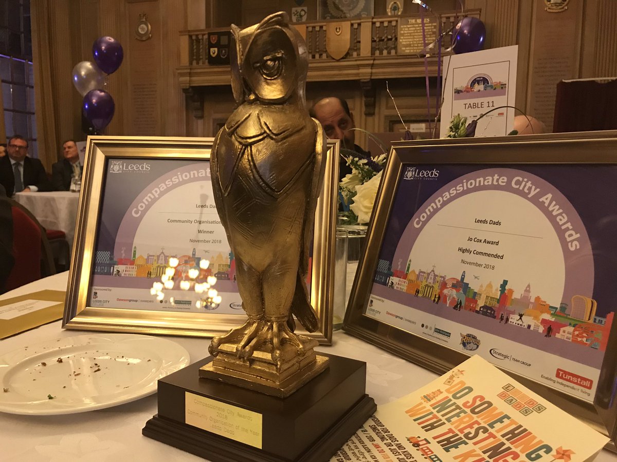 LeedsDads's tweet photo. Community Organisation of the Year - Leeds Dads - Leeds Compassionate City Awards 2018 #CompassionateCityAwards  OMG! https://t.co/EWrnfoSaAs
