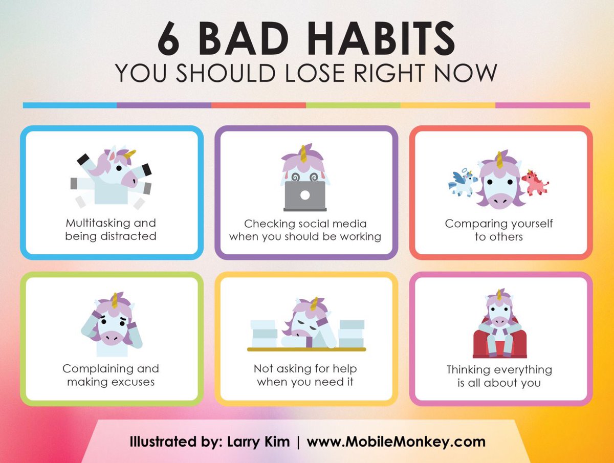 Hana_ElSayyed's tweet image. 6 habits you should quit today 

#ThursdayMotivation