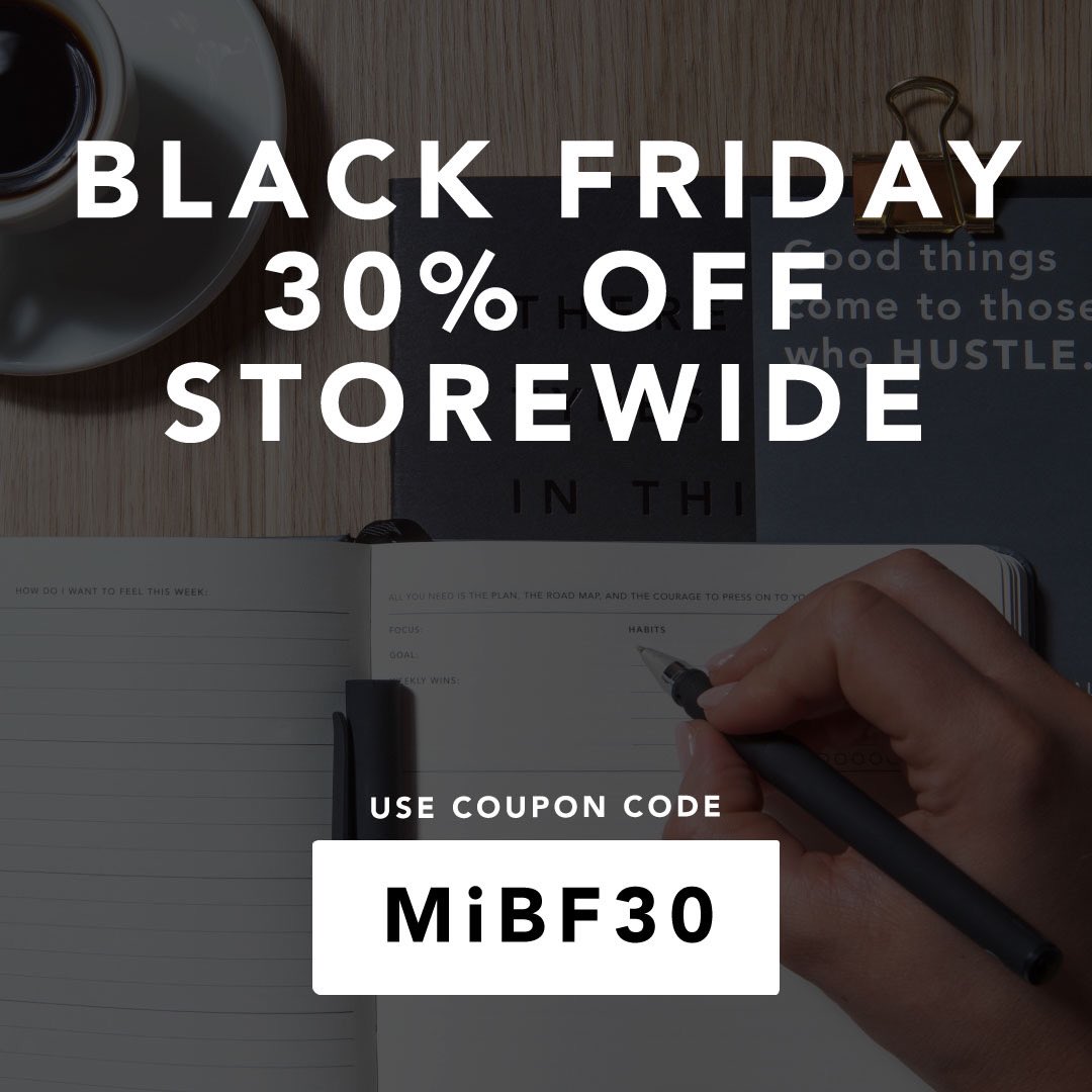 30% off all MiGoals products. Use the coupon code MiBF30 at checkout. migoals.com