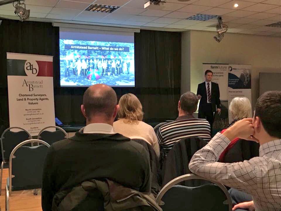 armitstead_barn's tweet photo. Our Senior Partner, David Cowburn, speaking at @MereBrowVH tonight on farming, partnerships and development, alongside @NapthensOnline and the @NFUtweets #teamAB #agriculture #chooseRICS #ruralagent #Lancashire #Cumbria https://t.co/J3NXIMtygX