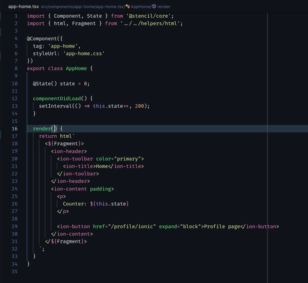 manucorporat's tweet image. Ionic + @stenciljs using using html templates powered by @_developit&apos;s HTM!! Thinking into providing a built-in integration 🤔