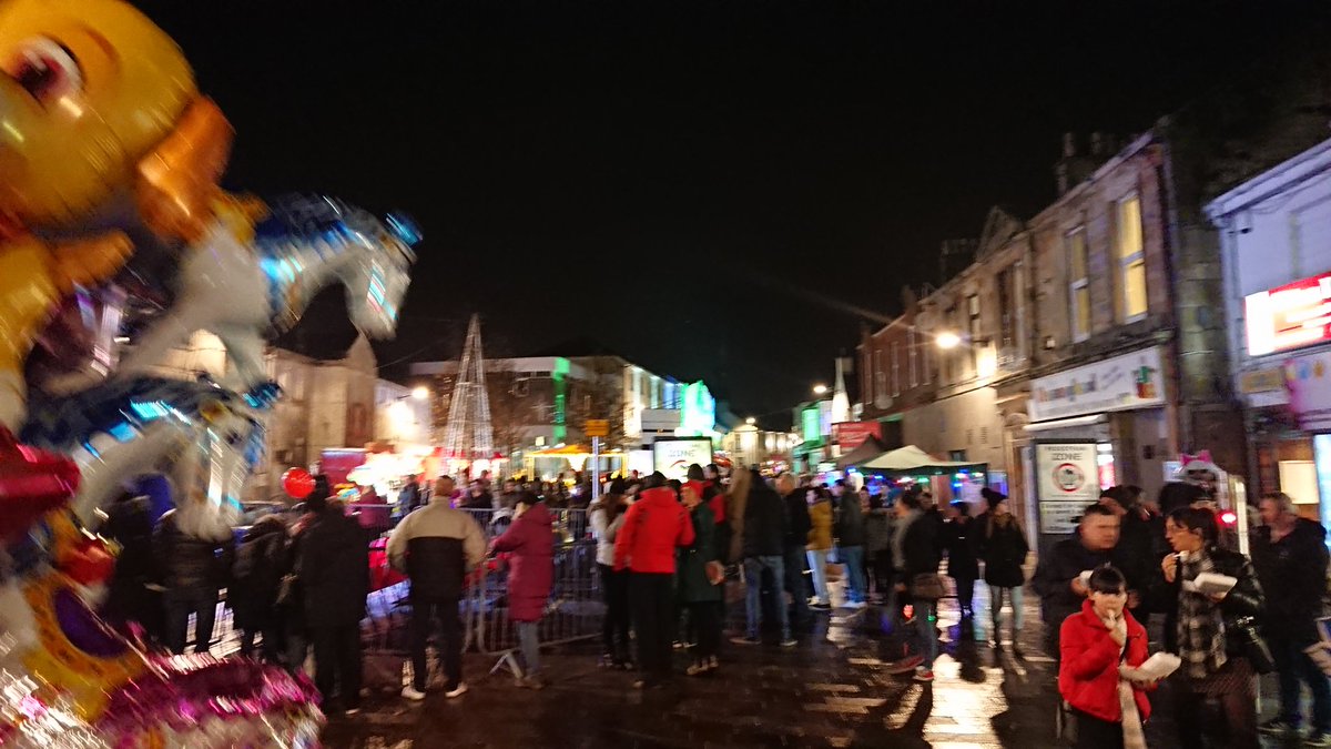 The lights are on in Kilwinning town