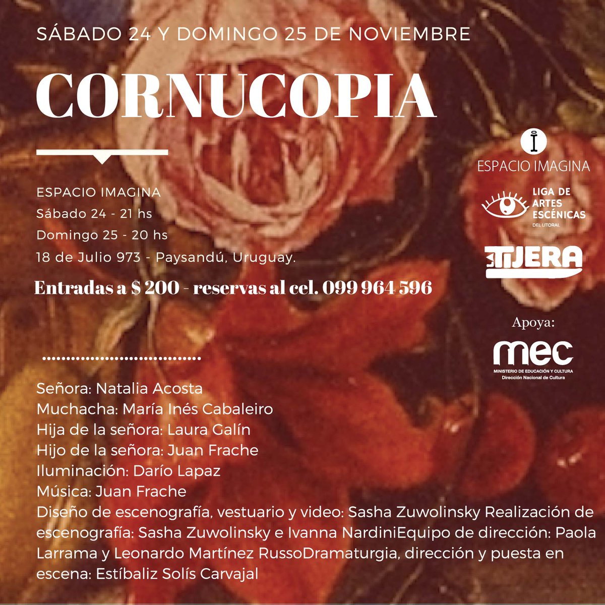 PortalPaysandu's tweet photo. Llegó puntual como todos los jueves la agenda cultural sanducera. Este finde viene movidito, yo que usted señora, señor no me lo pierdo!
 
#cultura #música #teatro #cine #feria #muralismo #arte #Paysandú #litoral #bandas #fiesta #poesía #jam #plazas
👇👇👇
https://t.co/vDjlKAHvER https://t.co/g4JK2JmltC