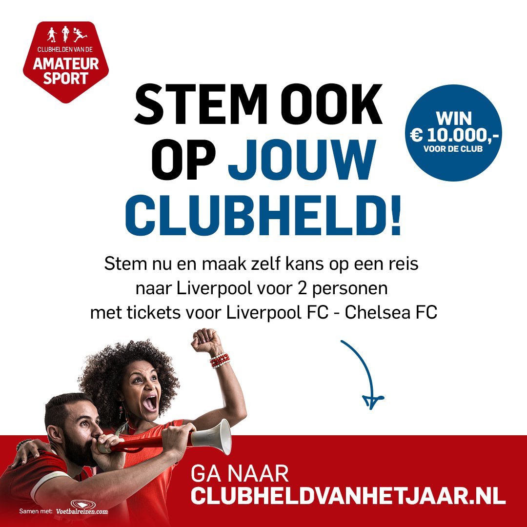 Club held van het jaar, Stem op Piet Stoel want jouw stem kan SV Lelystad '67 10.000 euro opleveren. - mailchi.mp/0c482500275e/j…