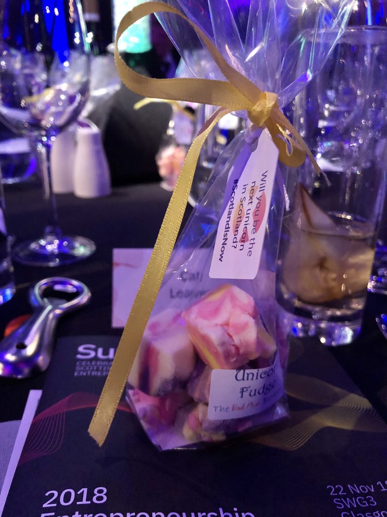 Such a nice touch from <a href="/summitscot/">SummitScot</a> with the unicorn fudge 🦄 🏴󠁧󠁢󠁳󠁣󠁴󠁿 #ScotlandisNow #nationalanimal #summit2018