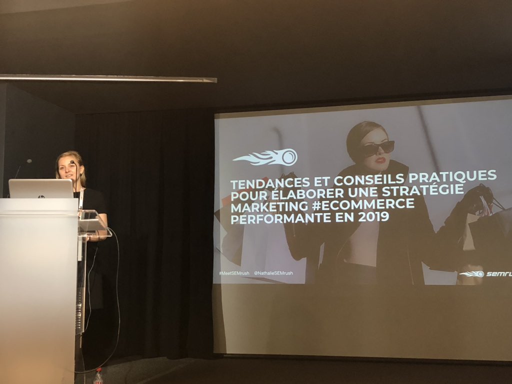 Jade_Siu_'s tweet photo. 2ème partie avec @NathalieSEMrush sur les tendances &amp; conseils pour une stratégie #ecommerce performante #MeetSEMrush @semrush_fr https://t.co/ViiulRpmUj