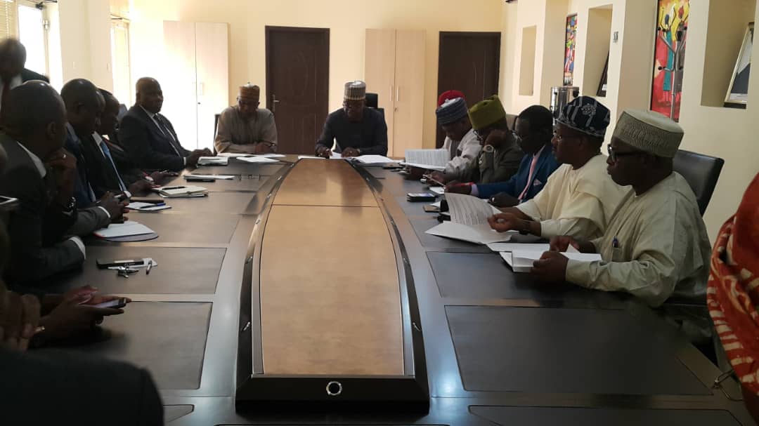 IbrahimObasky's tweet photo. The Kwara South Senator, @rafiuibrahim, who is the chairman of the Nigerian Senate Committee on Banking, Insurance and other Financial Institutions was today in the company of other members of his committee at an oversight visit to the offices of the National Insurance Commission https://t.co/wGA2VTxluw