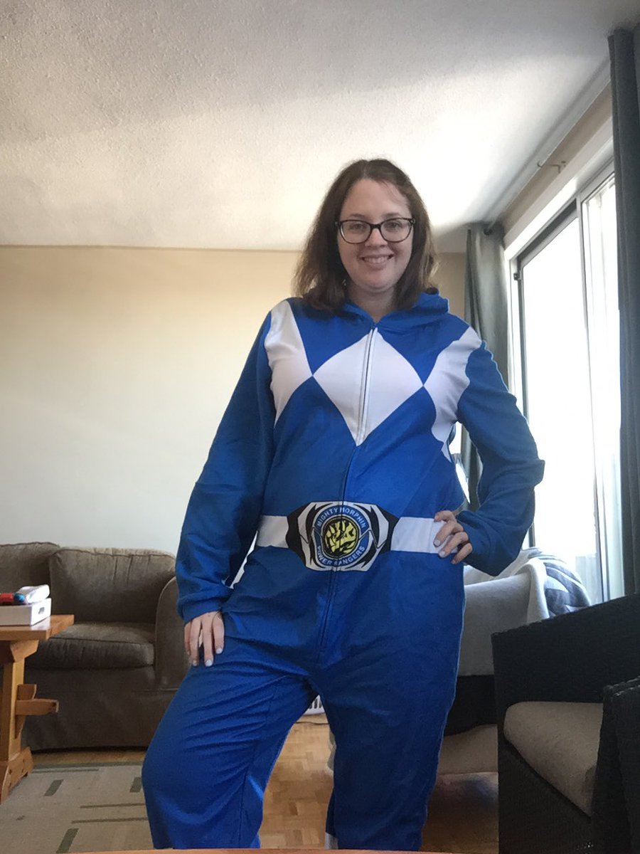 t3chkitty's tweet photo. My #blueranger onsie from Amazon finally came in! 🔷🔷🔷⚡️💙 “Blue Ranger Power!” #powerrangers #billycranston #bluerangerpower #amazon #onsie @David_Yost https://t.co/4tO0on31Wc